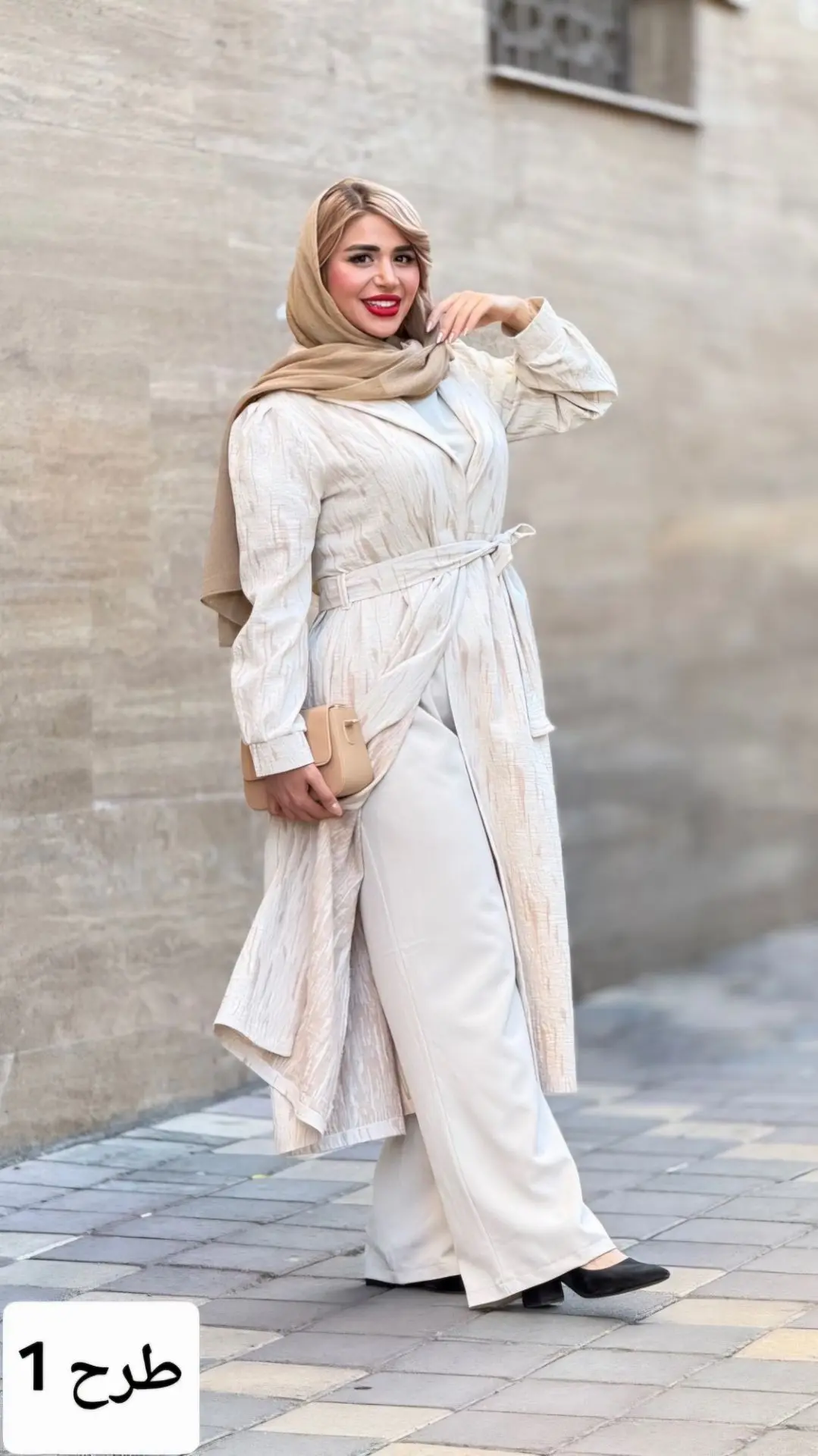 مانتو بلند ژاکارد نگین
